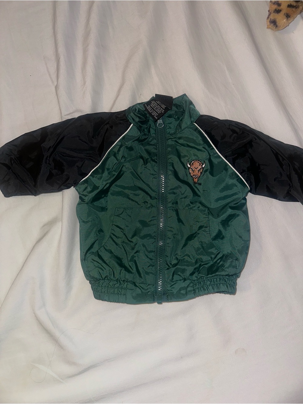 STARTER Green and Black Kids Windbreaker Jacket